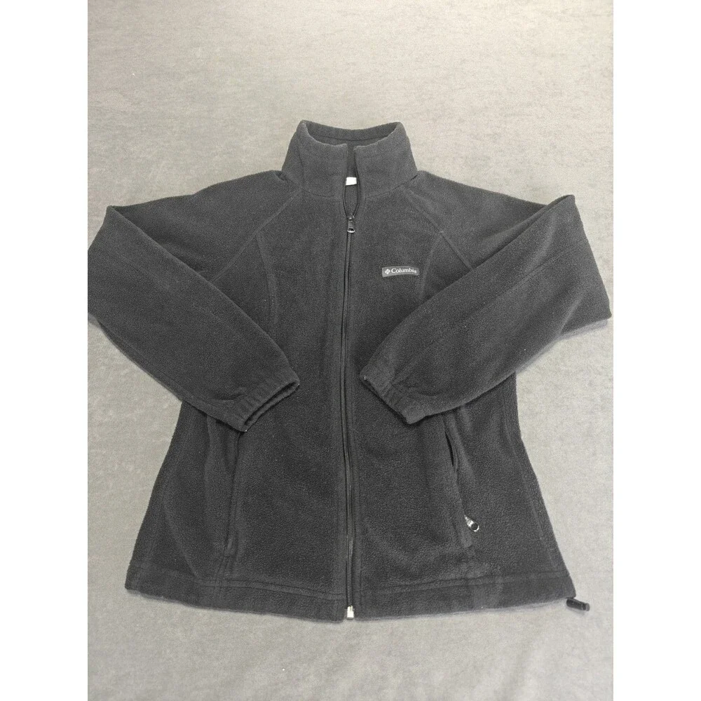 Columbia Women’s Small Black Full Zip Fleece Jacket Outdoor Casual